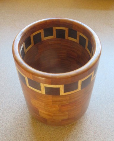 This segmented pot won a highly commended certificate for Chris Withall